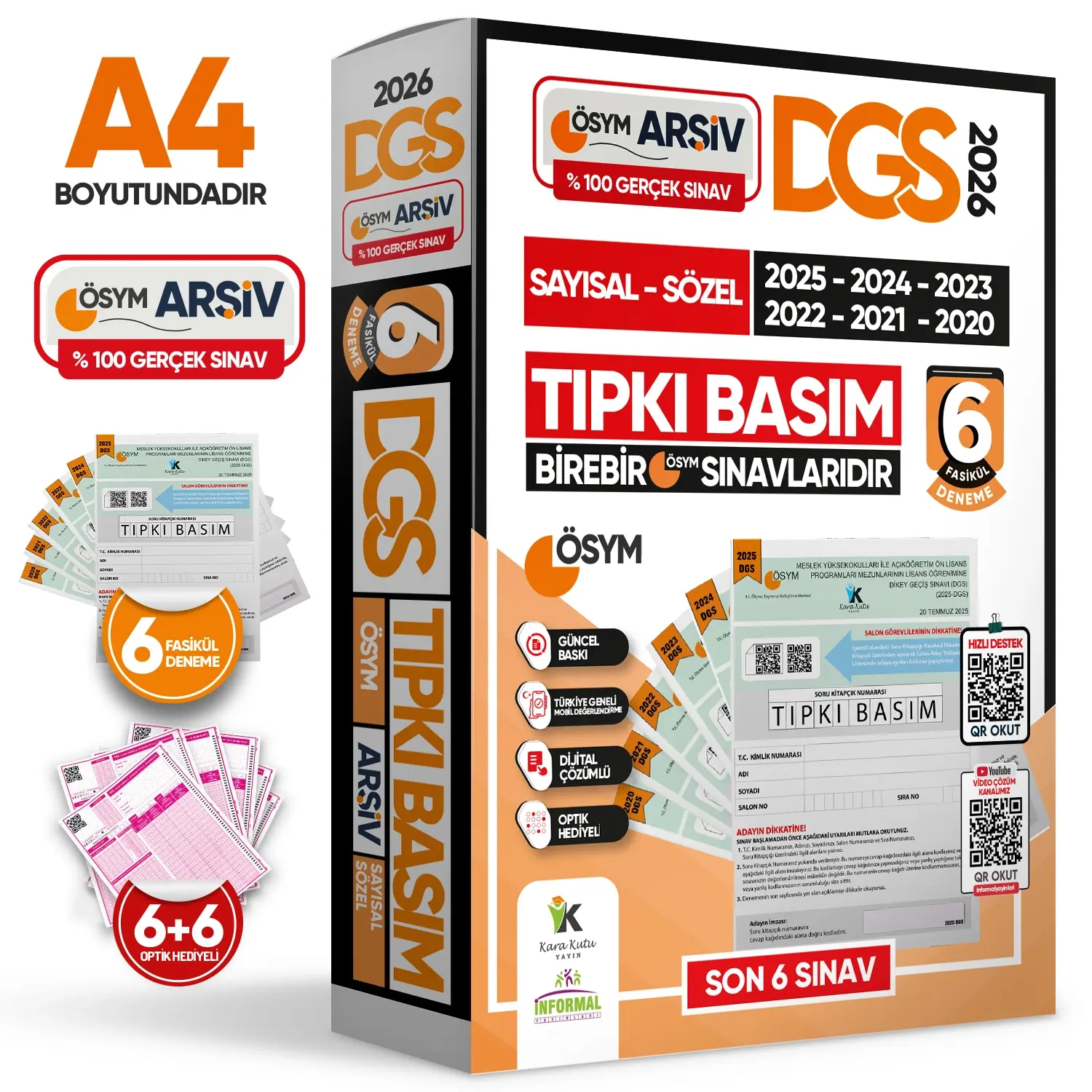 2026 DGS Çıkmış Soru Tıpkı Basım ÖSYM TAM Kitapçık SAY-SÖZ-TM 6lı Deneme D. Çözümlü Türkiye Geneli