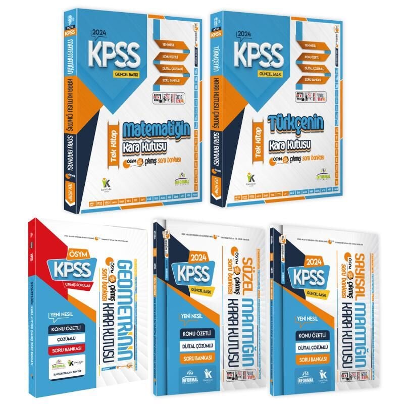 KPSSnin Kara Kutusu Genel Yetenek TEKLİ Set Çözümlü Konu Özetli Çıkmış Soru Bankası