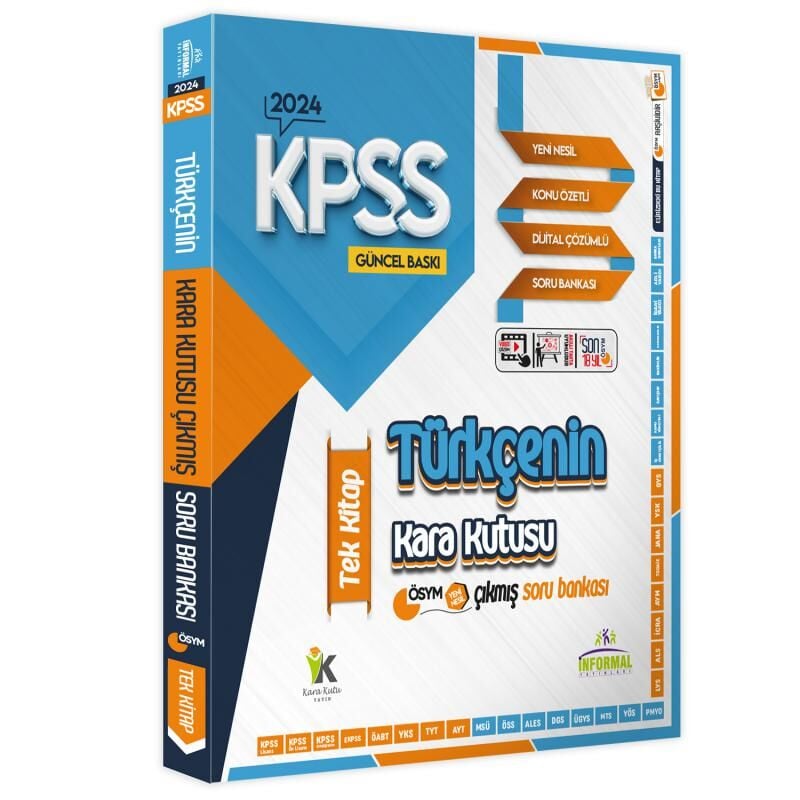 KPSSnin Kara Kutusu Genel Yetenek TEKLİ Set Çözümlü Konu Özetli Çıkmış Soru Bankası