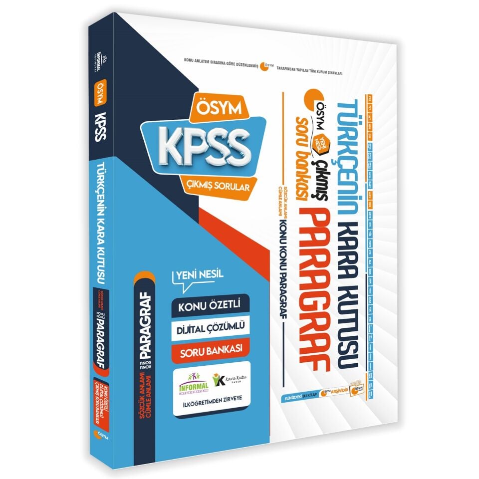 KPSSnin Kara Kutusu Genel Yetenek-Genel Kültür Çıkmış Soru Bankası ALTIN PAKET Set Konu Ö. D.Çözümlü