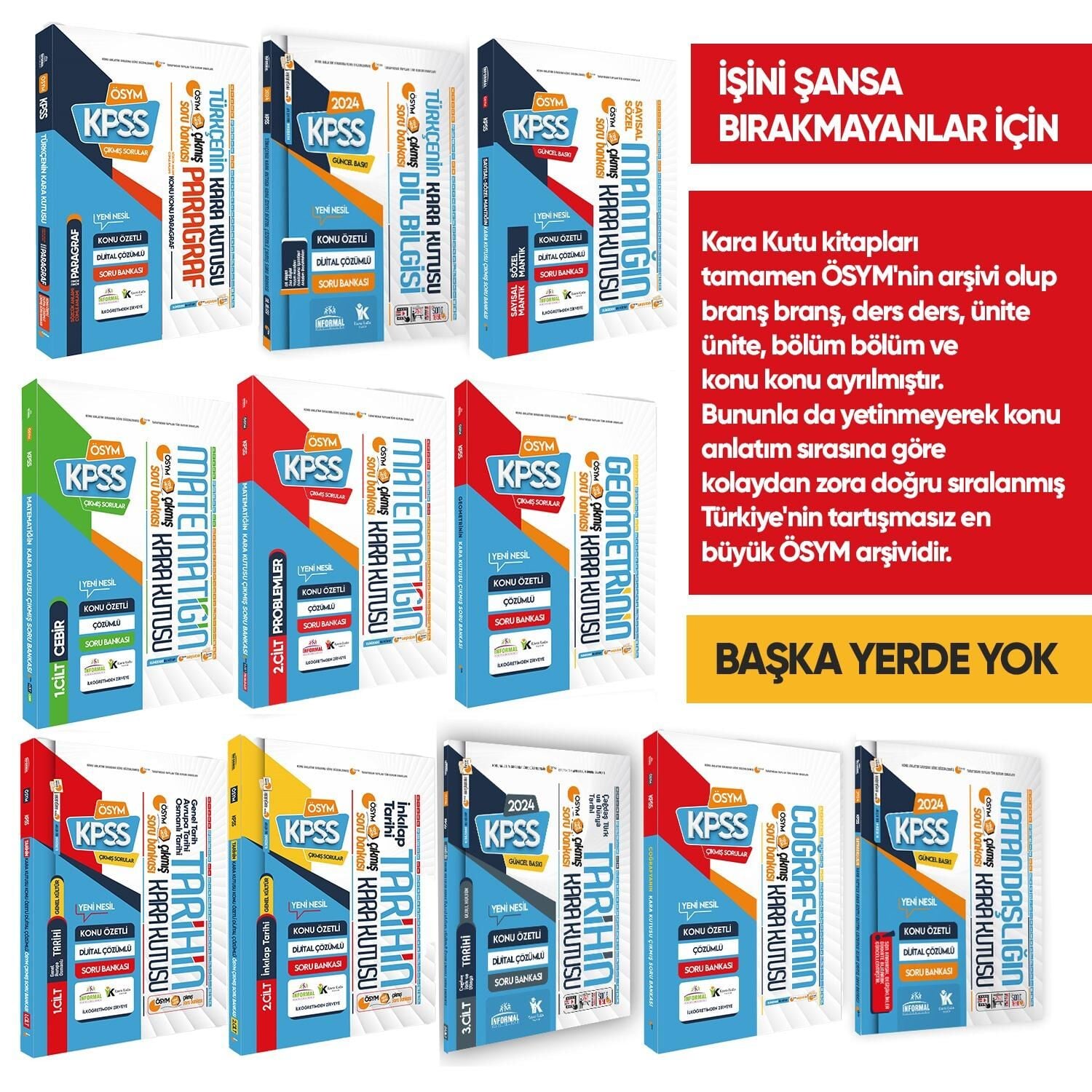 KPSSnin Kara Kutusu Genel Yetenek-Genel Kültür Çıkmış Soru Bankası ALTIN PAKET Set Konu Ö. D.Çözümlü