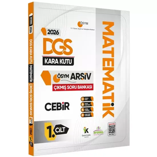 2026 DGS MATEMATİK Kara Kutusu 1.Cilt CEBİR ÖSYM Çıkmış Soru Bankası Konu Özetli Dijital Çözümlü