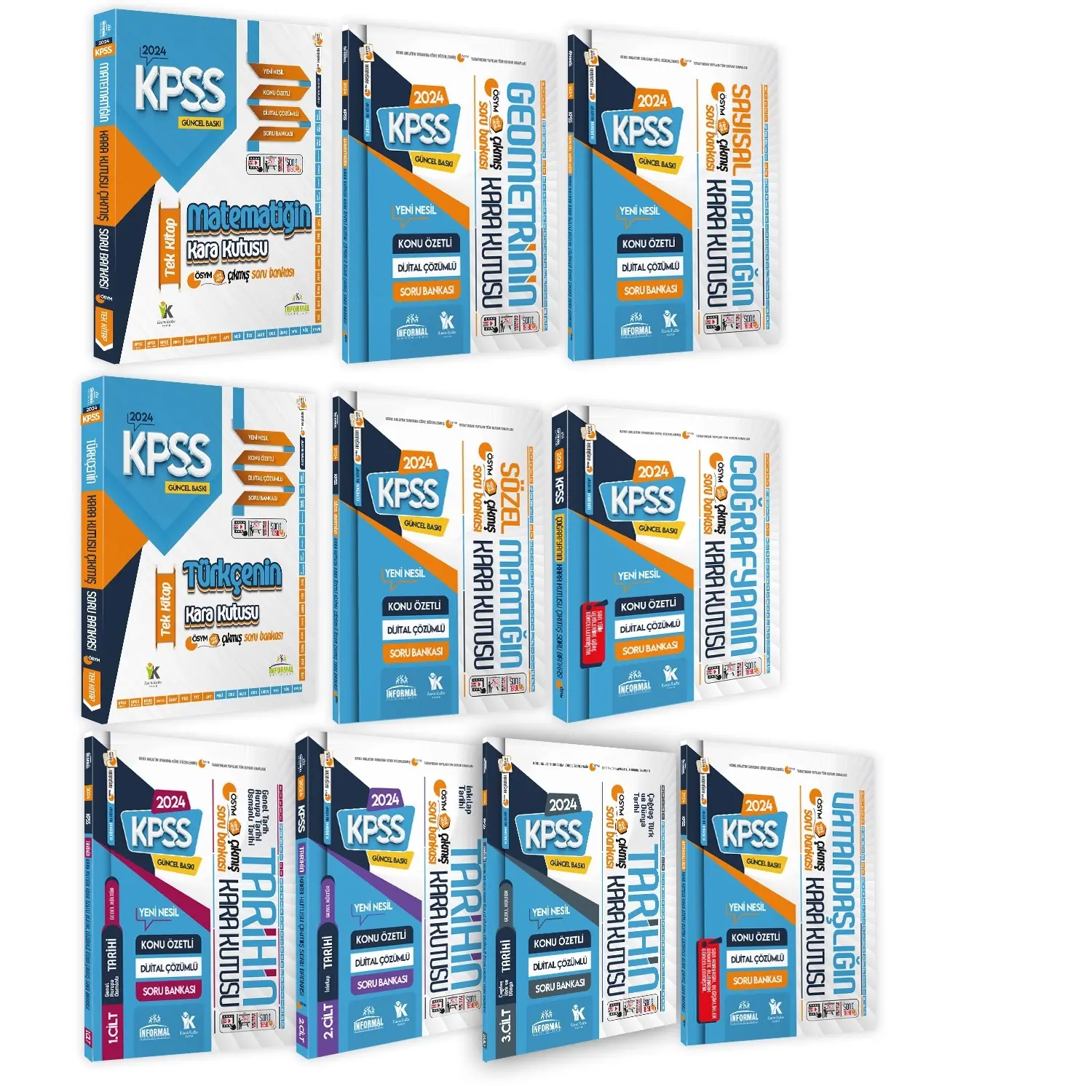 KPSSnin Kara Kutusu Genel Yetenek-Kültür TEKLİ Set Çözümlü Konu Özetli Soru Bankası
