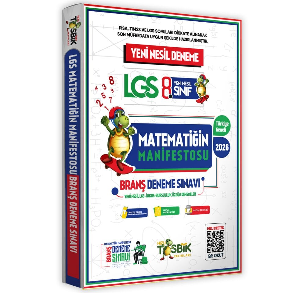 LGS-BURSLULUK(İOKBS) 8.Sınıf Matematik Manifestosu Yeni Nesil Çözümlü Deneme Sınavı