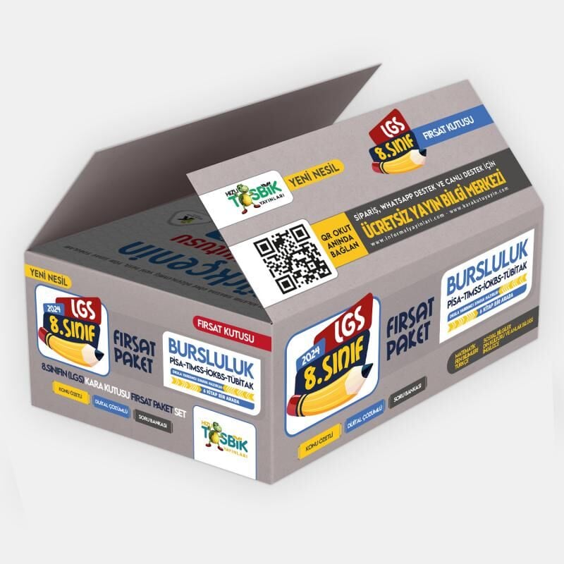LGS-BURSLULUK(İOKBS) 8.Sınıfın Kara Kutusu FIRSAT PAKET SET Çözümlü MEB Çıkmış Soru Havuzu Bankası
