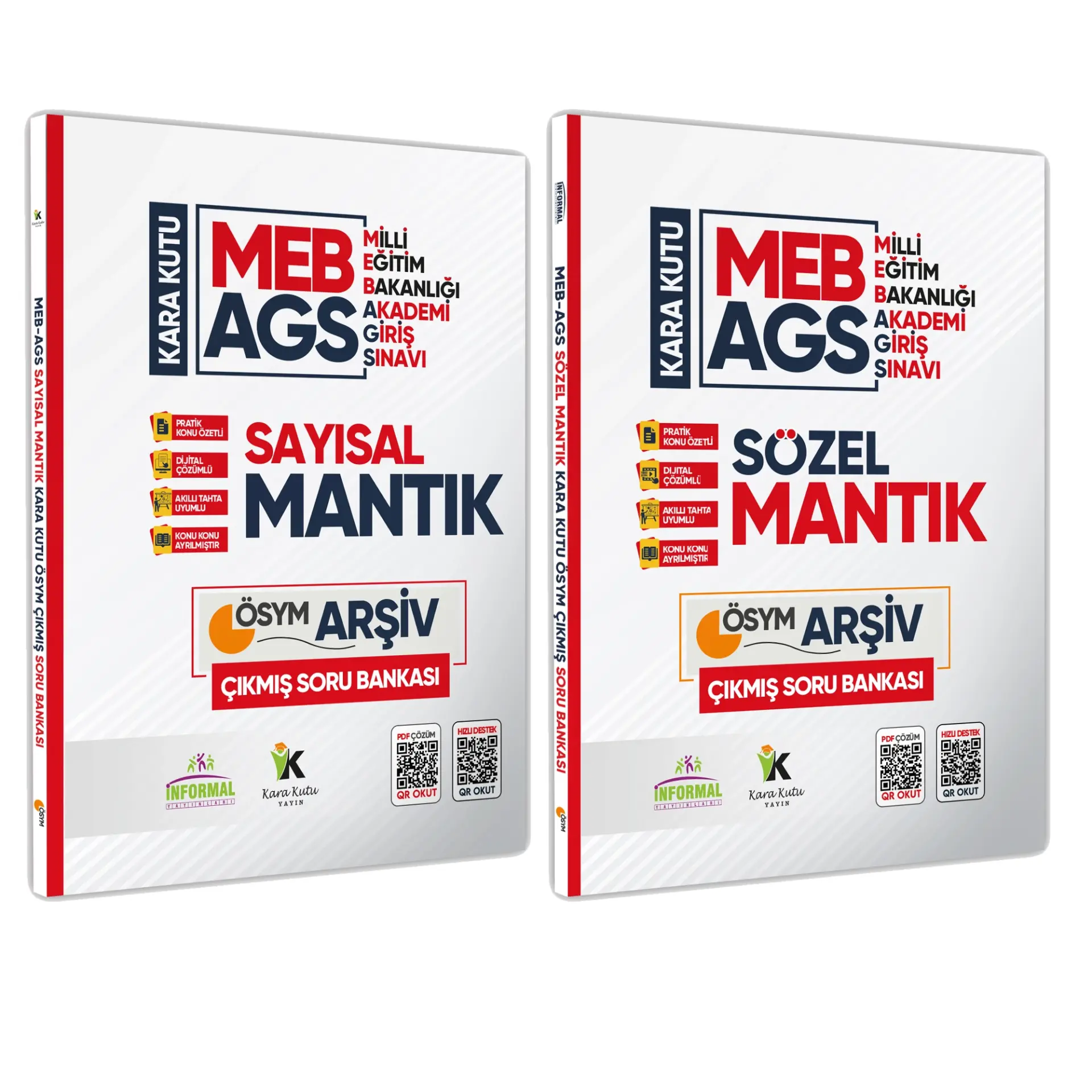 MEB AGS Sayısal ve Sözel Mantık Kara Kutu En Kapsamlı ÖSYM Çıkmış Soru Bankası Konu Özetli Çözümlü