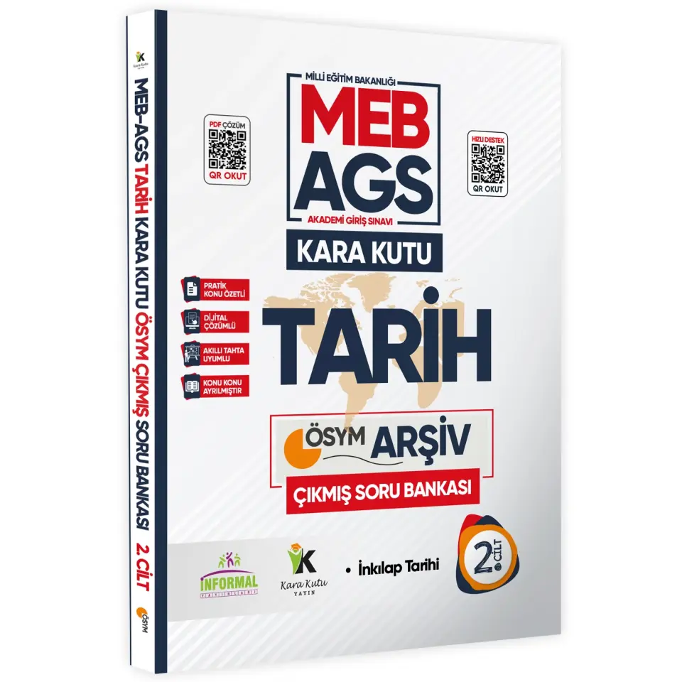 MEB AGS Tarihin Kara Kutusu 2.cilt En Kapsamlı ÖSYM Çıkmış Soru Bankası Konu Özetli Dijital Çözümlü