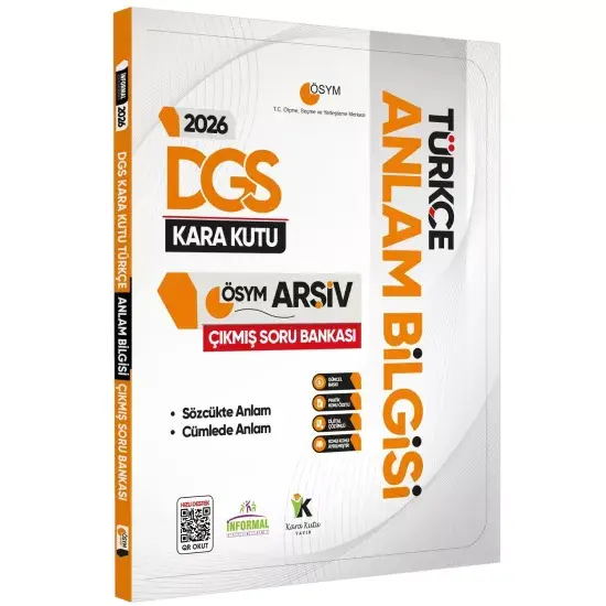 2026 DGS Türkçenin Kara Kutusu ANLAM BİLGİSİ (Sözcük-Cümle) ÖSYM Çıkmış Çözümlü Soru Bankası