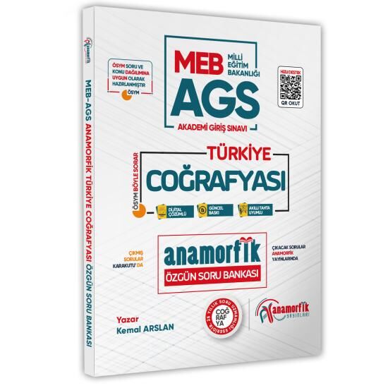 MEB-AGS Anamorfik Coğrafya Güncel Soru Bankası Yeni Müfredat Dijital Çözümlü (Yazar Kemal Aslan)