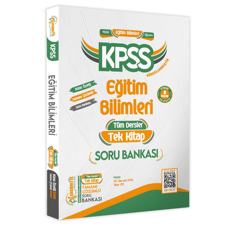 KPSS Eğitim Bilimleri KARAKUTU TEK KİTAP ve ANAMORFİK TEK KİTAP Tamamı Çözümlü Soru Bankaları