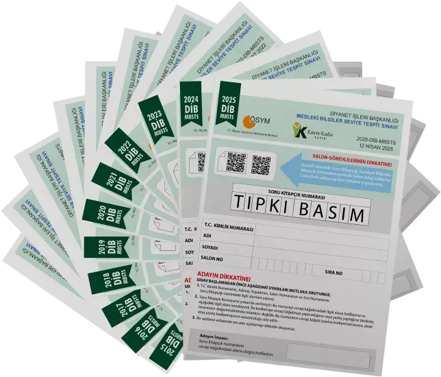 2026 DİB-MBSTS ÖSYM Çıkmış Soru Tıpkı Basım 11li Kitapçık Türkiye Geneli Deneme Paketi