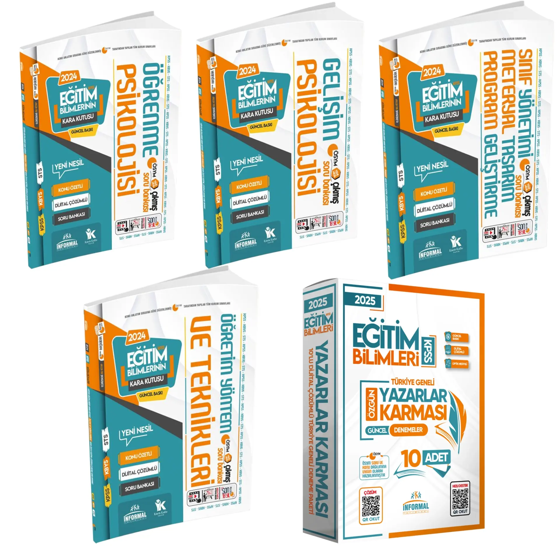 MEB-AGS Eğitim Bilimlerinin Kara Kutusu 4lü Soru Bankası Modül SET ve 10lu Yazarlar Karması Deneme