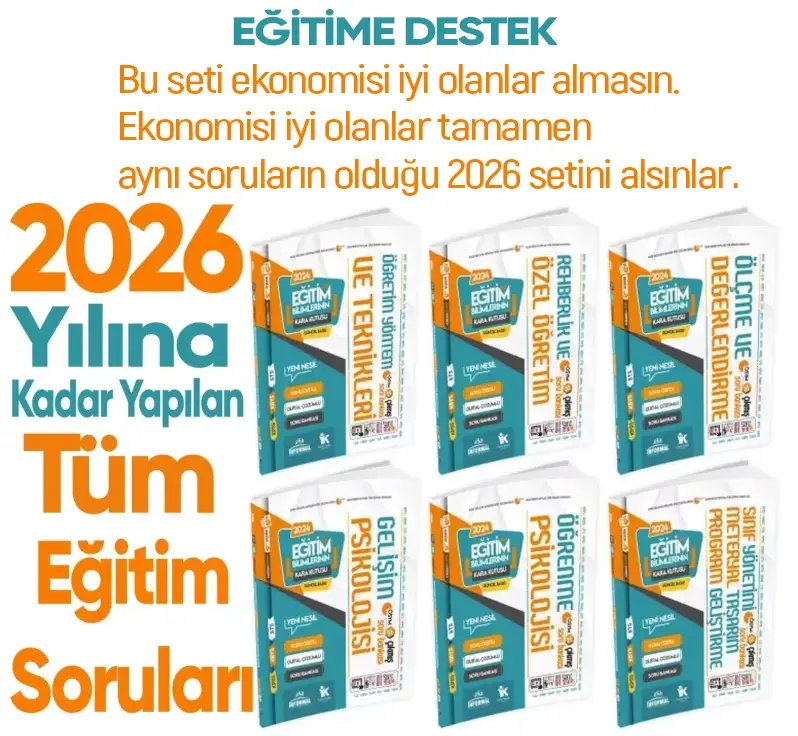 MEB-AGS Eğitim Bilimlerinin Kara Kutusu Konu Özetli Dijital Çözümlü Soru Bankası Altın Paket Set