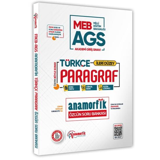 MEB-AGS Güncel Türkçe Anamorfik Paragraf Soru Bankası Yeni Müfredat Konu Özetli Çözümlü