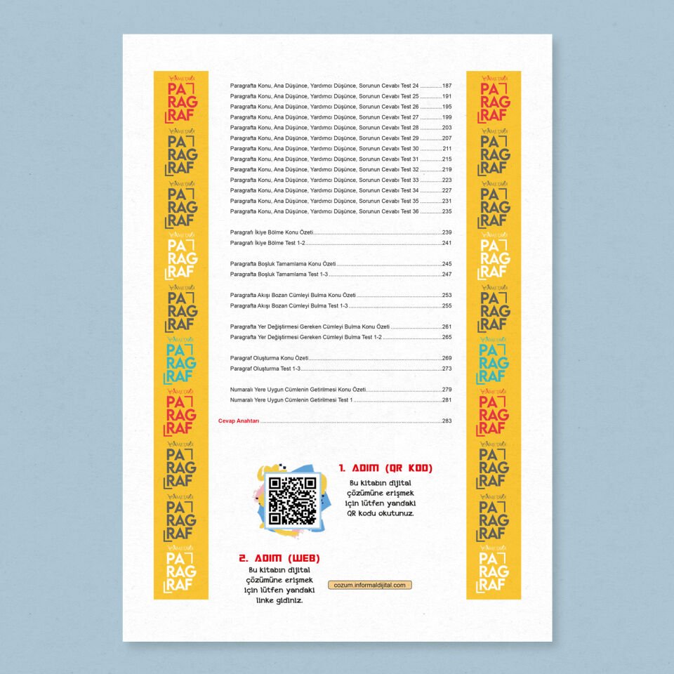 MEB-AGS Güncel Türkçe Anamorfik Paragraf Soru Bankası Yeni Müfredat Konu Özetli Çözümlü