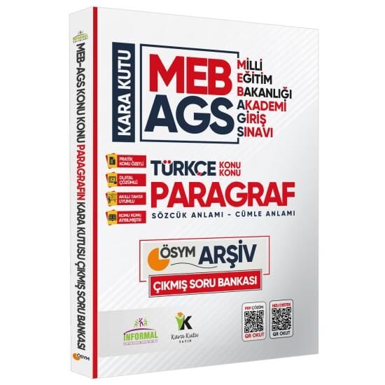MEB-AGS Türkçenin Kara Kutusu En Kapsamlı KONU KONU PARAGRAF Çıkmış ÖSYM Soru Bankası Çözümlü