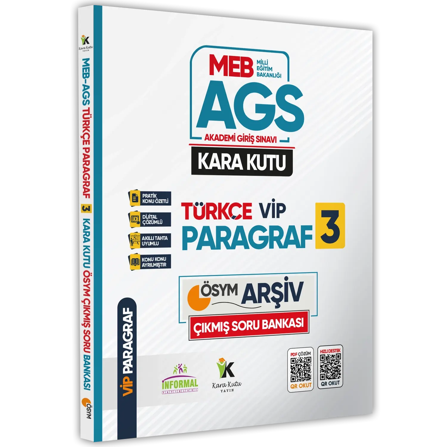 MEB-AGS Türkçenin Kara Kutusu VİP PARAGRAF 3 ÖSYM Çıkmış Soru Arşivi Bankası Konu Özetli Çözümlü