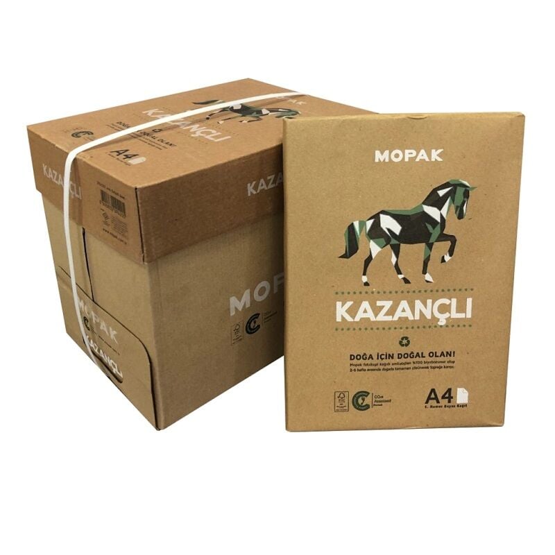 Mopak Kazançlı 5 Paket (1 Koli) A4 Fotokopi Kağıdı 80 gr 5x500 Yaprak