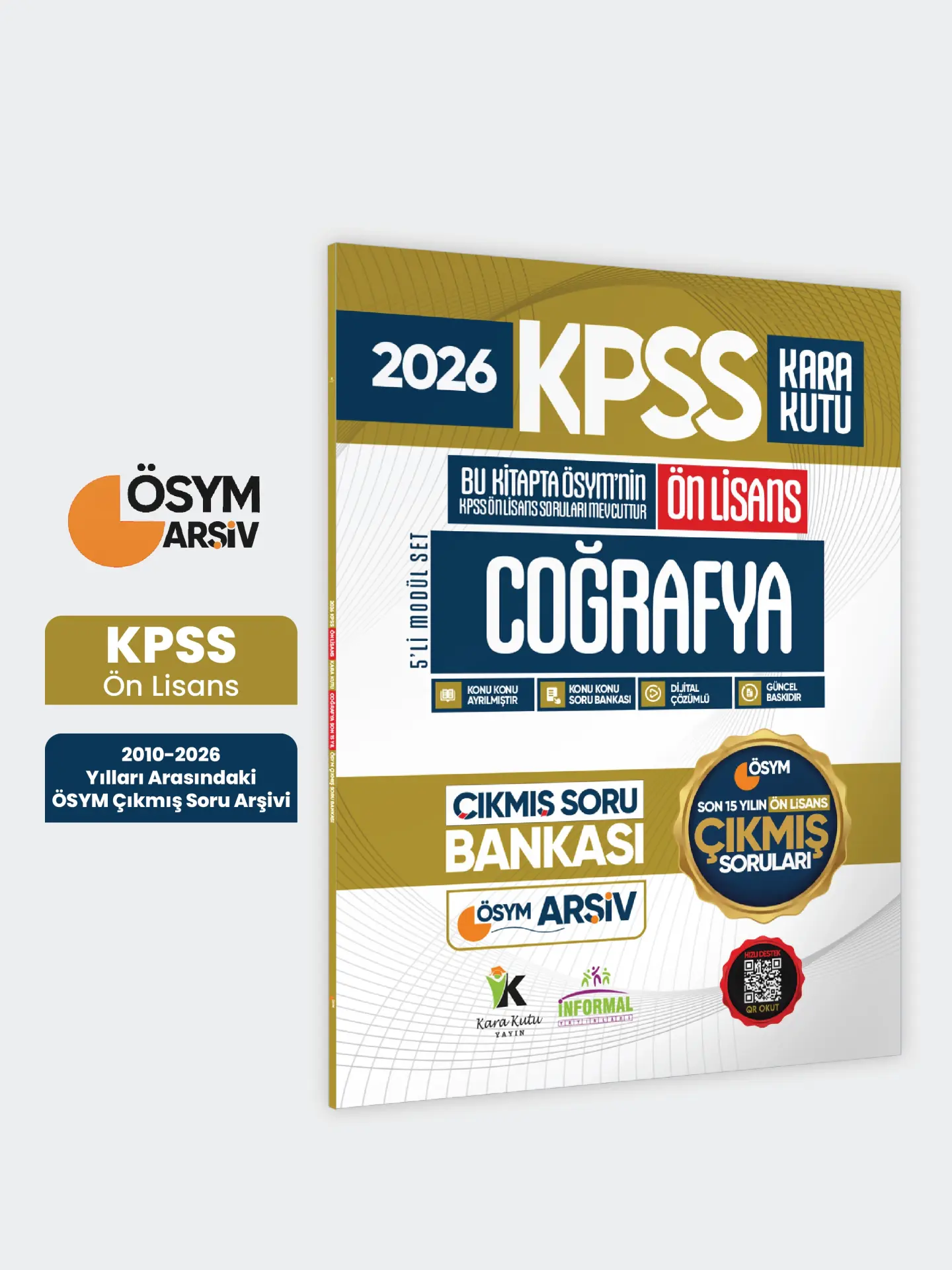2026 FULLÖnLisans KPSS Coğrafya Kara Kutu ÖSYM Çıkmış Soru Bankası Son 15 Yıl (Sadece Ön Lisans)