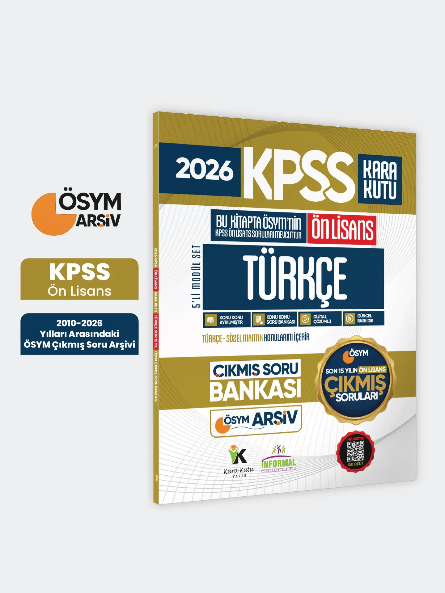 2026 FULLÖnLisans KPSS Türkçe Kara Kutu ÖSYM Çıkmış Soru Bankası Son 15 Yıl (Sadece Ön Lisans)