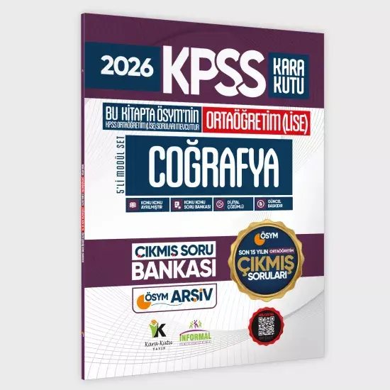 2026 FULLOrtaöğretim KPSS Kara Kutu ÖSYM Çıkmış Soru Bankası 5li Modül Set Son 15 Yıl(Sadece Lise)