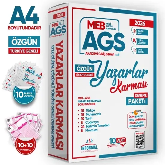 2026 KPSS GY-GK ve MEB-AGS Yazarlar Karması Türkiye Geneli Dijital Çözümlü 2li Deneme Seti