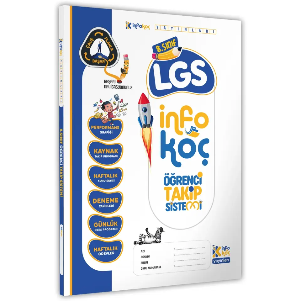 İnformal Yayınları LGS- BURSLULUK  İnfo Koç  Öğrenci Takip Sistemi A4