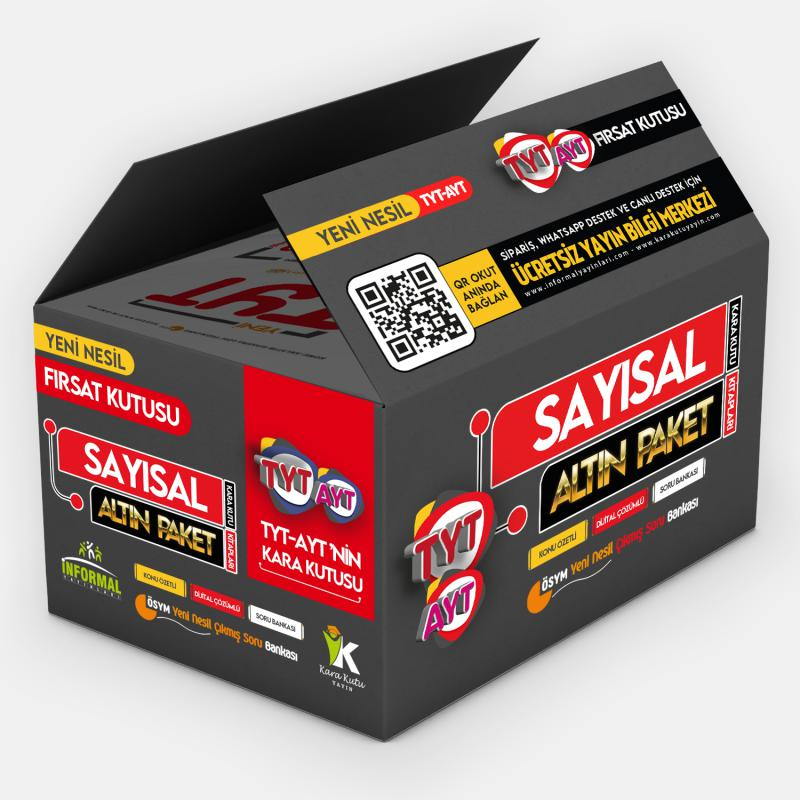 YENİ SİSTEM YKS TYT-AYT KARAKUTU Sayısal ALTIN FIRSAT PAKET Konu Özetli Çözümlü Çıkmış Soru Bankası