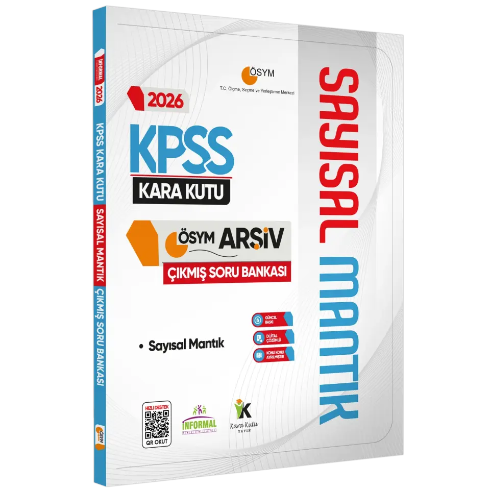 2026 KPSS Matematik-Geo-Mantık Kara Kutu 4lü ALTIN SET ÖSYM Çıkmış Soru Bankası Dijital Çözümlü