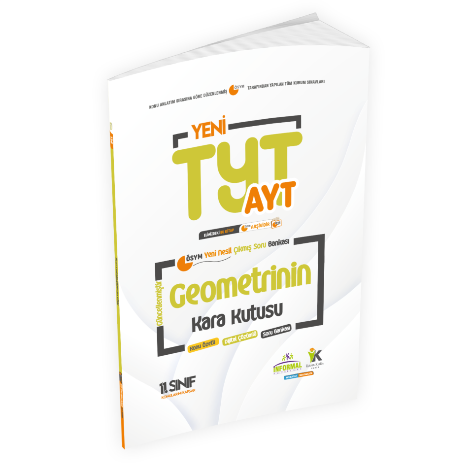 YKS- AYT GEOMETRİNİN Kara Kutusu 3.Kitap Konu Ö.D. Çözümlü Soru BANKASI (11.Sınıf AYT konuları)