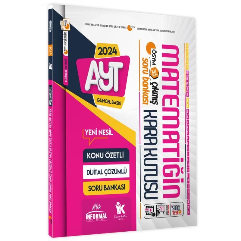 YKS-AYT Matematik Kara Kutu Konu Özetli Dijital Çözümlü ÖSYM Çıkmış Soru Havuzu Bankası