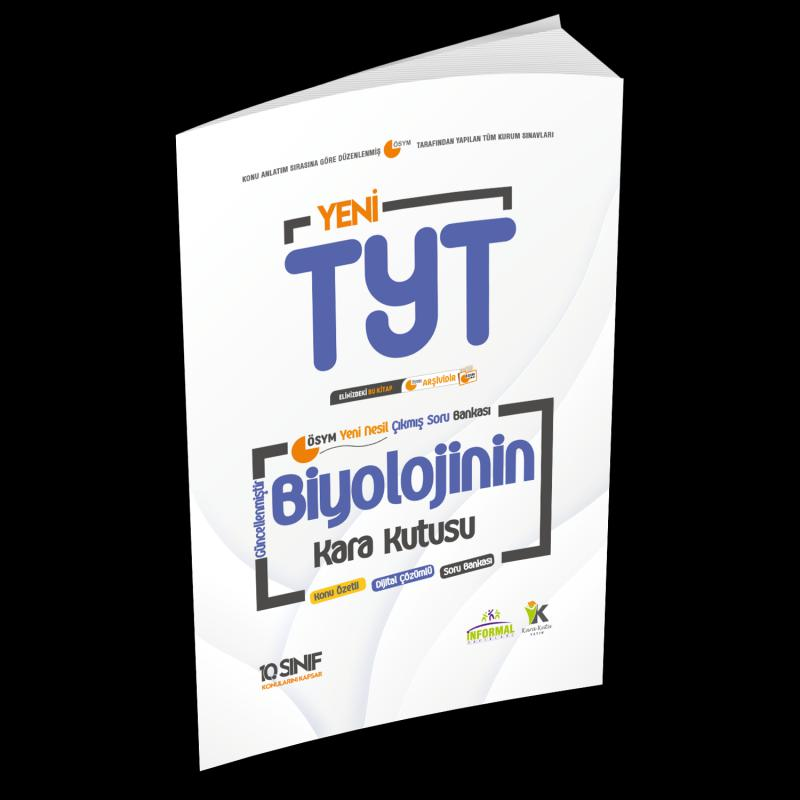YKS-TYT BİYOLOJİNİN Kara Kutusu 2.Kitap Konu Ö.Dijital Ç. Soru BANKASI (10.Sınıf TYT konuları)