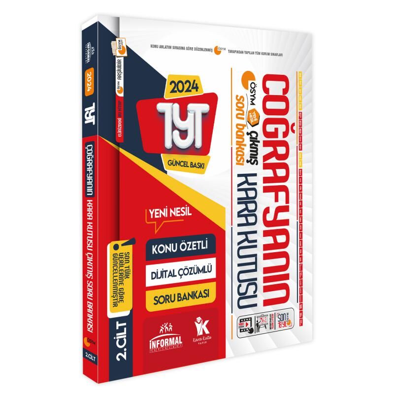 YKS-TYT Coğrafyanın Kara Kutusu Konu Özetli Dijital Çözümlü ÖSYM Çıkmış Soru Bankası İkili Set