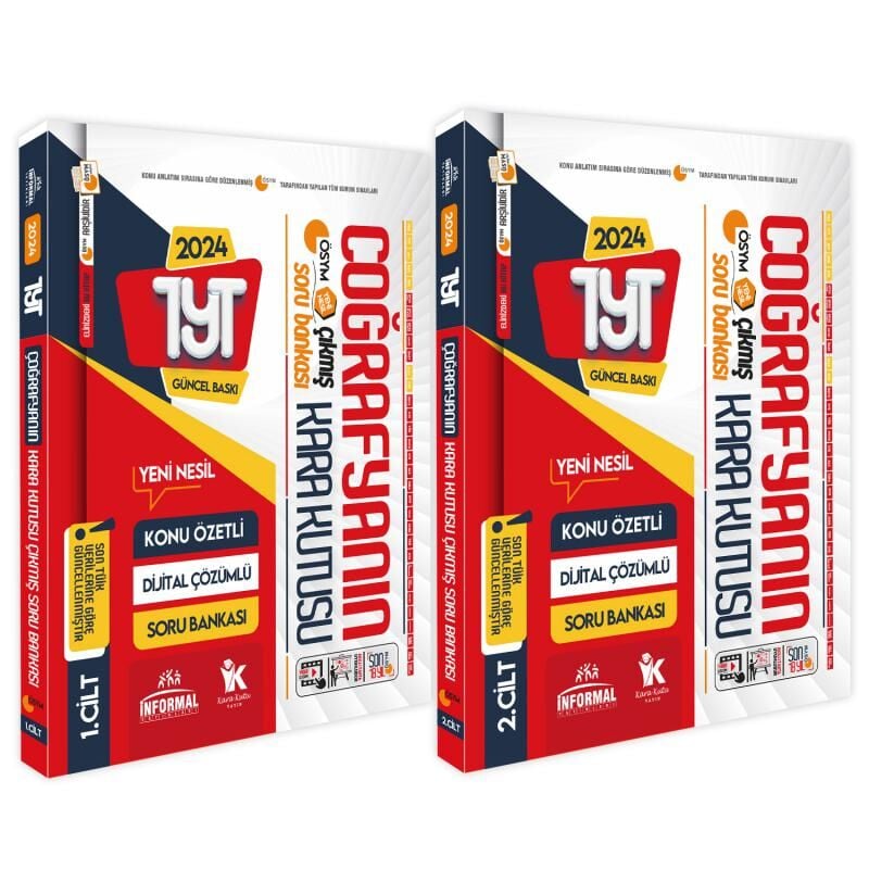 YKS-TYT Coğrafyanın Kara Kutusu Konu Özetli Dijital Çözümlü ÖSYM Çıkmış Soru Bankası İkili Set