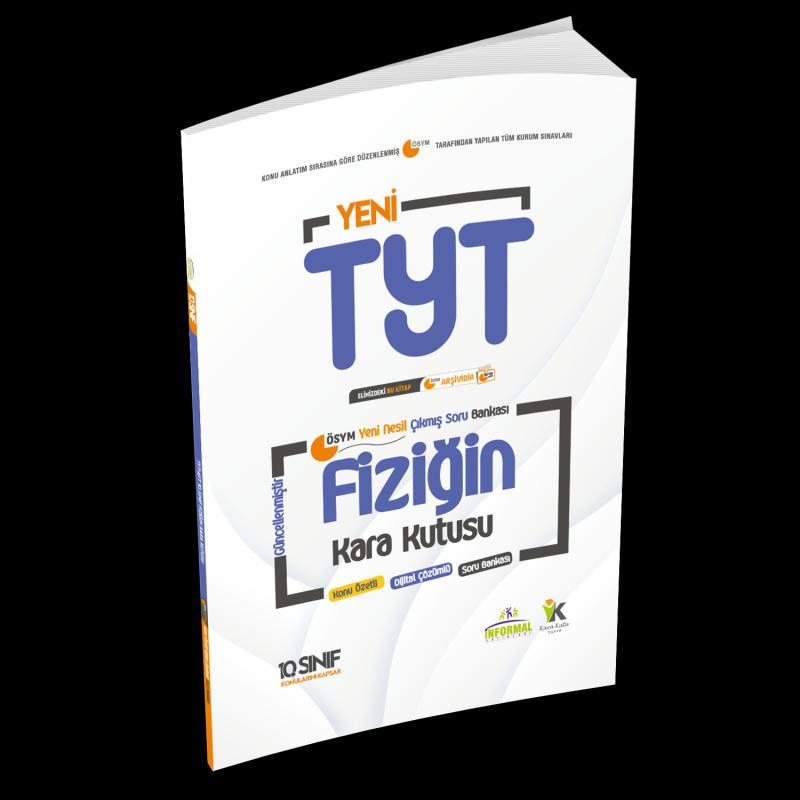YKS-TYT FİZİK Kara Kutu 2.Kitap Konu Ö. Dijtal Çözümlü Soru BANKASI (10.Sınıf TYT konuları)