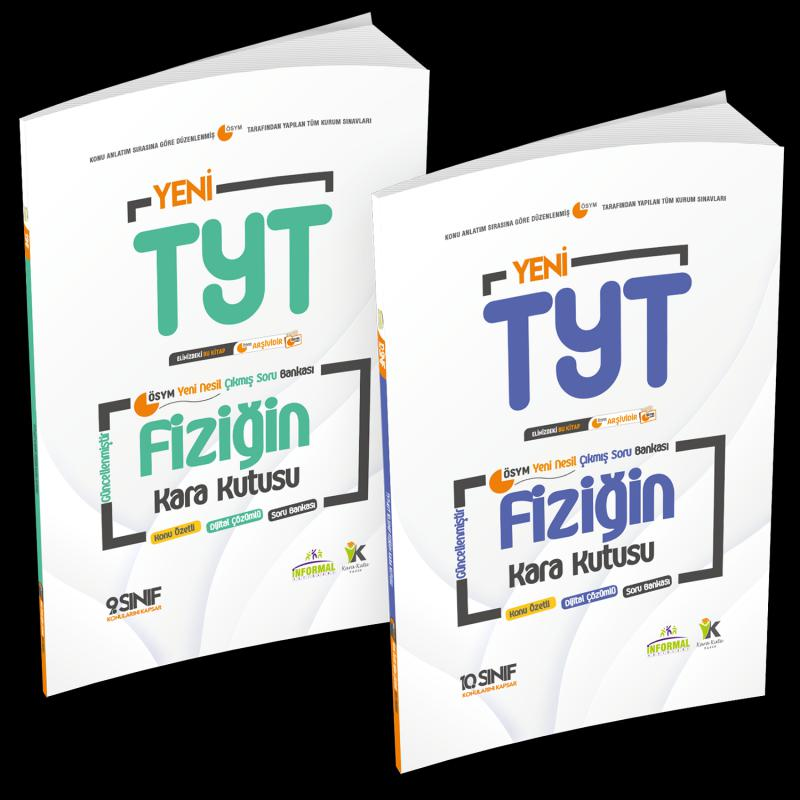 YKS-TYT FiziK Kara Kutu 2’Lİ Set Konu Özetli Dijital Çözümlü ÖSYM Soru BANKASI