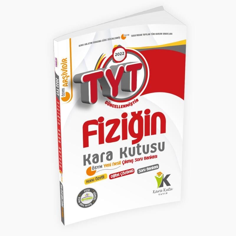 YKS-TYT Fizik Kara Kutu Konu Özetli Dijital Çözümlü Çıkmış Soru Bankası