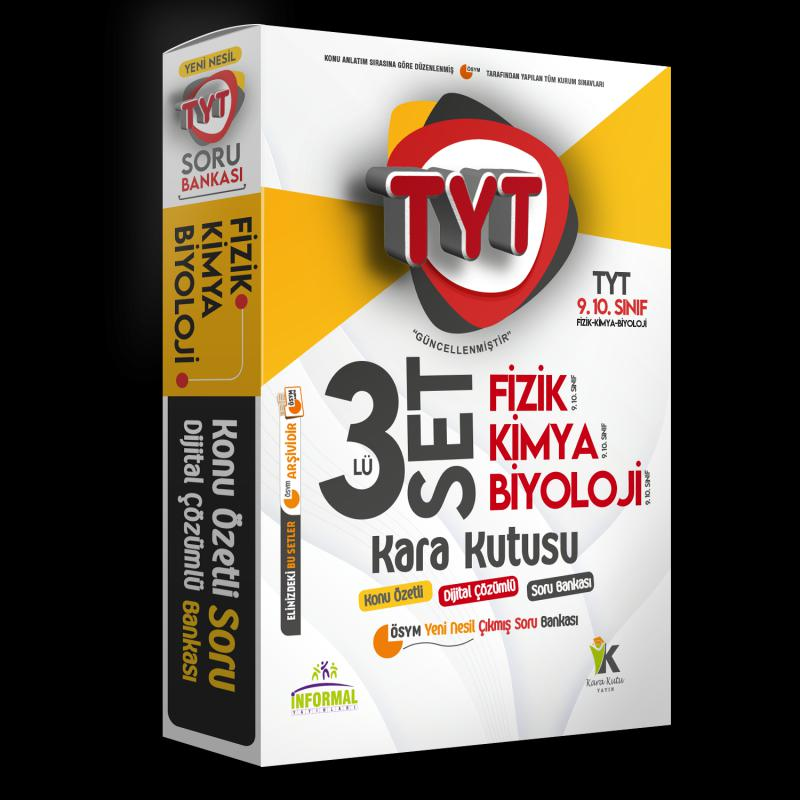 YKS-TYT Fizik Kimya Biyolojinin(FKB)Kara Kutusu Konu Ö.Dijital Çözümlü ÖSYM Soru BANKASI SETİ