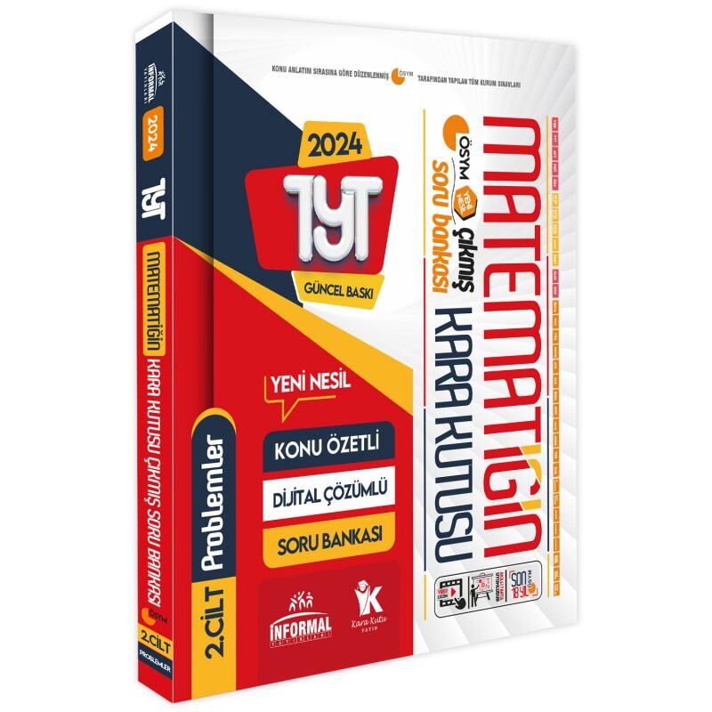 YKS-TYT Matematik Kara Kutu 1.ve 2.Cilt Konu Özetli D.Çözümlü ÖSYM Soru Bankası SET PAKET