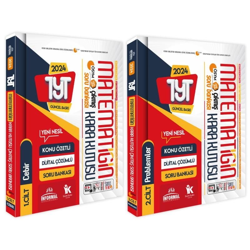 YKS-TYT Matematik Kara Kutu 1.ve 2.Cilt Konu Özetli D.Çözümlü ÖSYM Soru Bankası SET PAKET