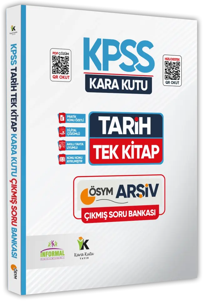 2026 KPSS Tarihin Kara Kutusu ve Tarih CEPTE Konu-Soru-Cevap Konu Özetli Dijital Çözümlü 2li Set