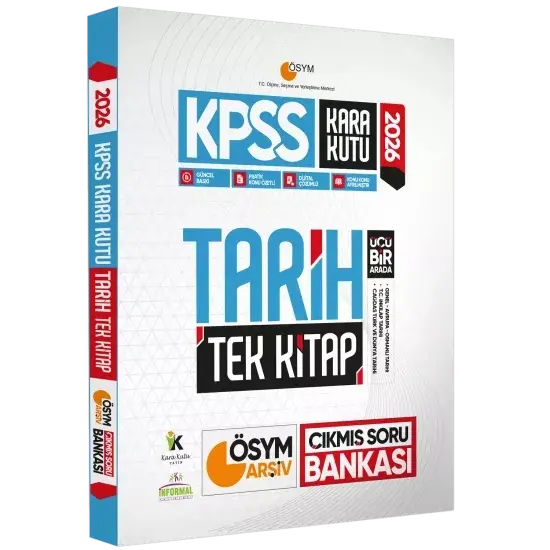 2026 KPSS Tarihin Kara Kutusu ve Tarih CEPTE Konu-Soru-Cevap Konu Özetli Dijital Çözümlü 2li Set