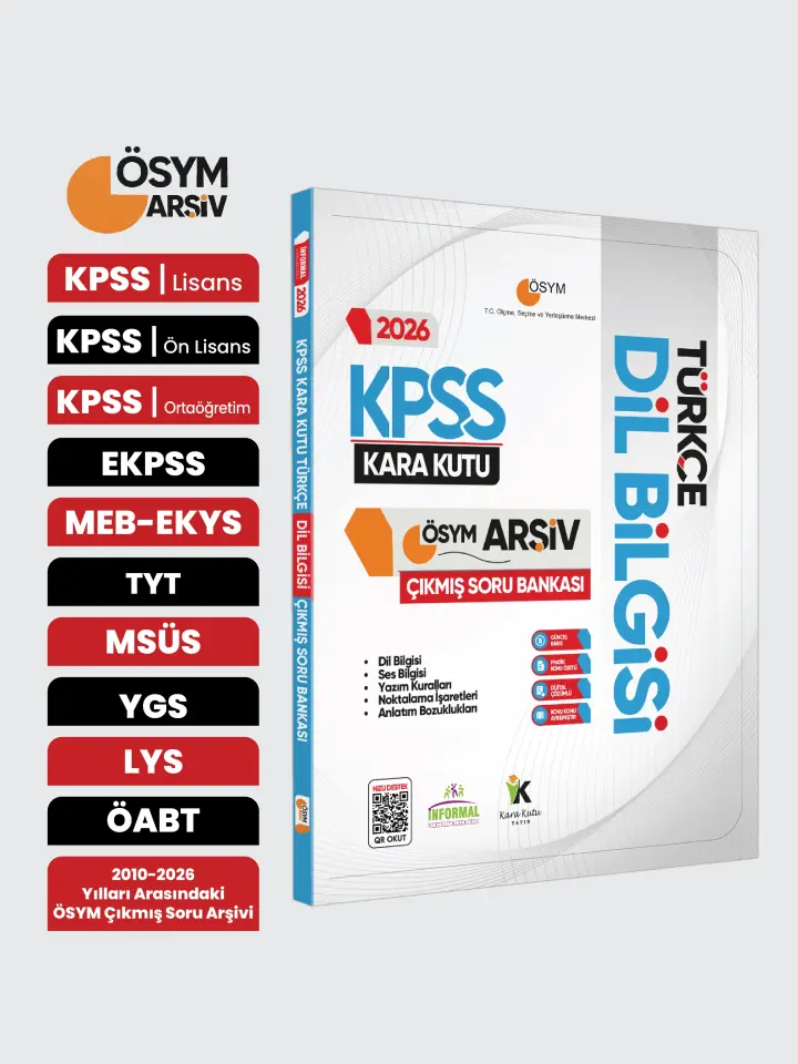 2026 KPSS Türkçenin Kara Kutusu ANLAM BİLGİSİ (Sözcük-Cümle) ÖSYM Çıkmış Çözümlü Soru Bankası