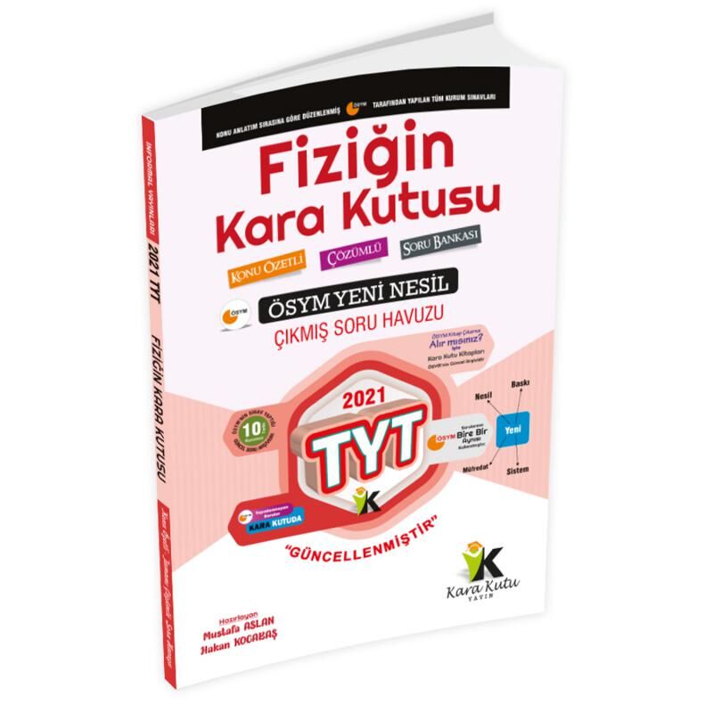 YKS-TYT-AYT FİZİK KARA KUTU KONU ÖZETLİ TAMAMI ÇÖZÜMLÜ SORU BANKASI SET