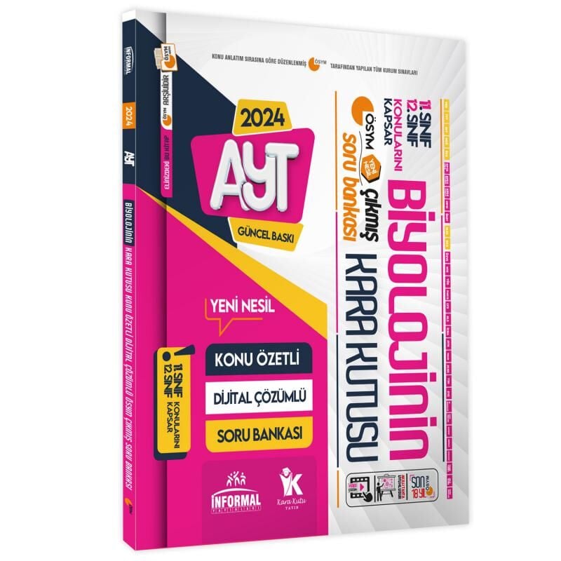 YKS-TYT-AYT Fizik Kimya Biyoloji (FKB) Kara Kutu Konu Ö. D.Çözümlü Soru Bankası PAKET SET