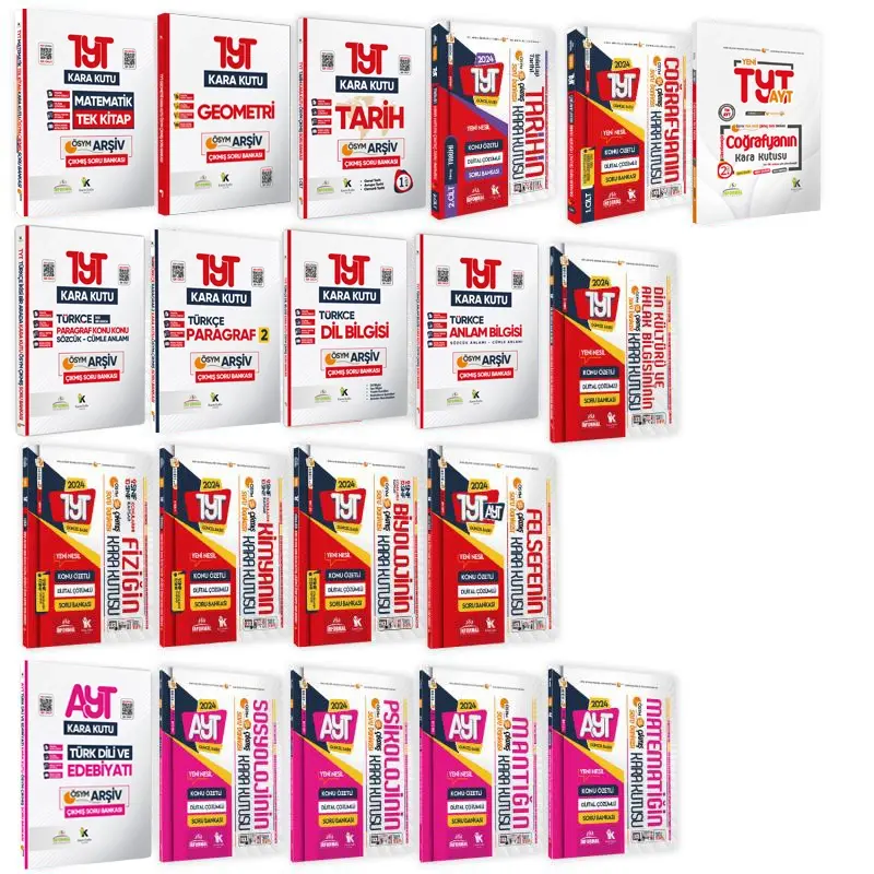 YKS-TYT-AYTnin Kara Kutusu EŞİT AĞIRLIK ALTIN PAKET SET Konu Ö. Dijital Çözümlü Soru Bankası