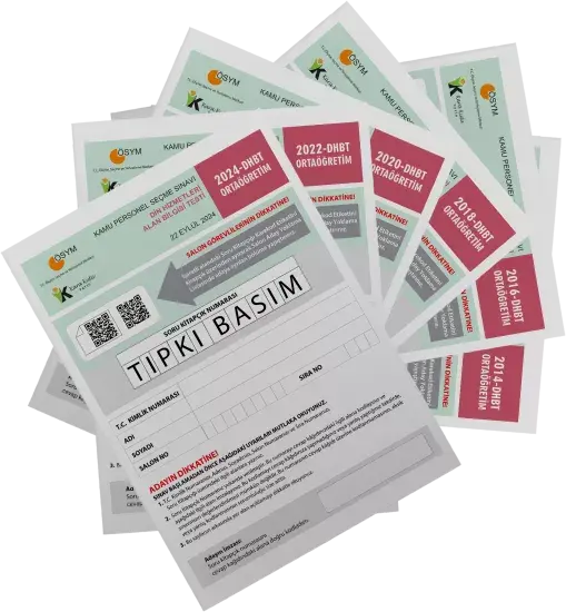 2026 KPSS-DHBT Ortaöğretim ÖSYM Çıkmış Soru Tıpkı Basım 6lı Kitapçık Türkiye Geneli Deneme Paketi