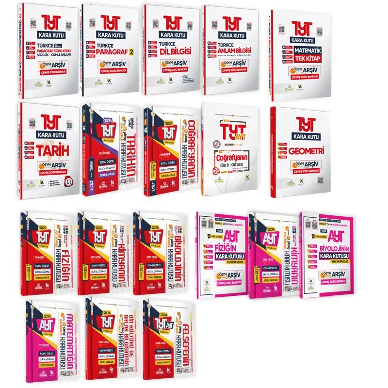 YKS-TYT-AYTnin Kara Kutusu SAYISAL ALTIN PAKET SET Konu Ö.Dijital Çözümlü Çıkmış Soru Bankası