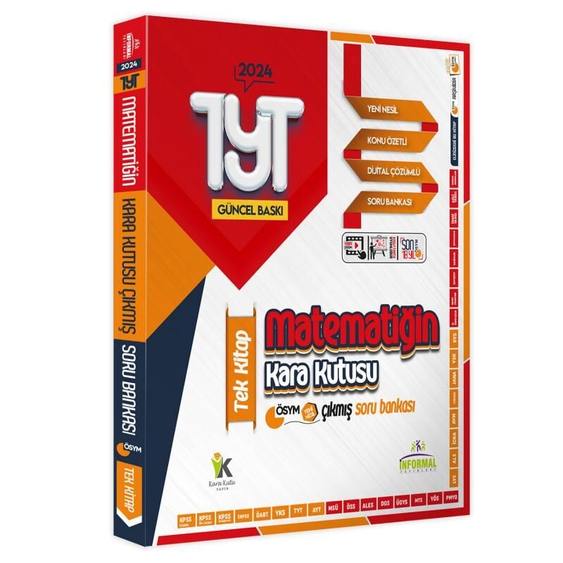 YKS-TYT-AYTnin Kara Kutusu SAYISAL EKONOMİK PAKET SET Konu Özetli Dijital Çözümlü Soru Bankası