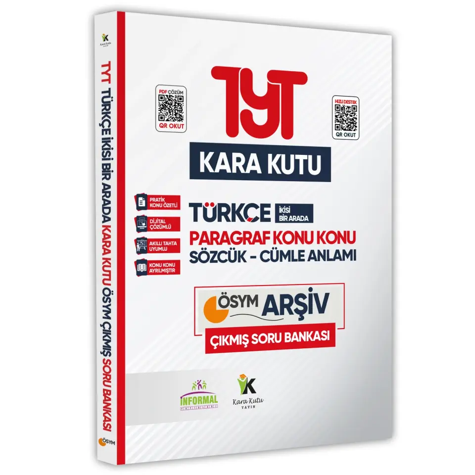 YKS-TYT-AYTnin Kara Kutusu TM EKONOMİK PAKET SET Konu Özetli Dijital Çözümlü Çıkmış Soru Bankası